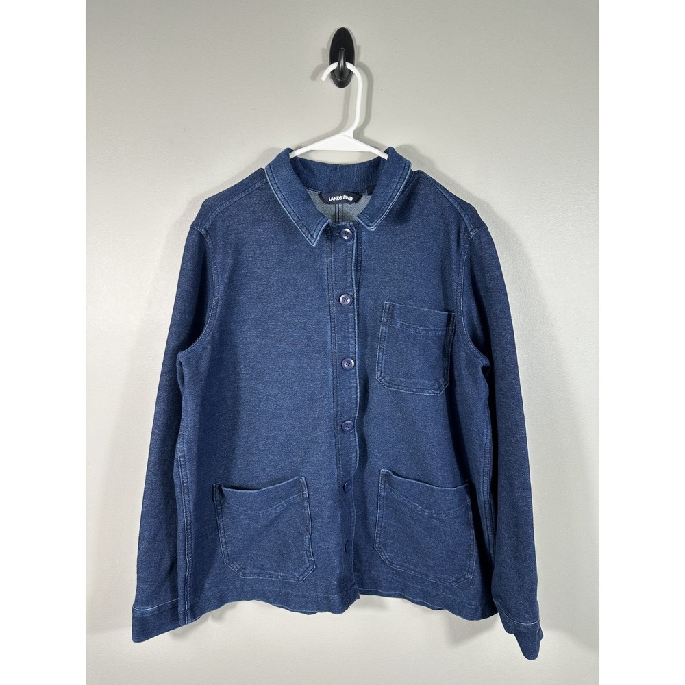 Lands' End Blue Denim Jacket